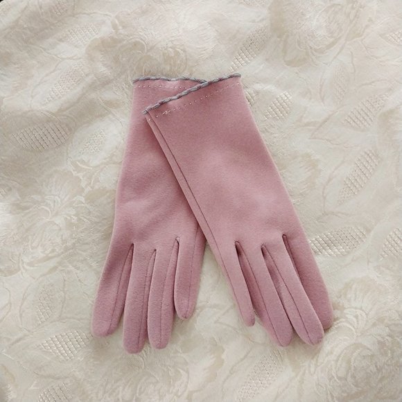 Accessories - Dusty Rose Pink Gloves Touch Screen